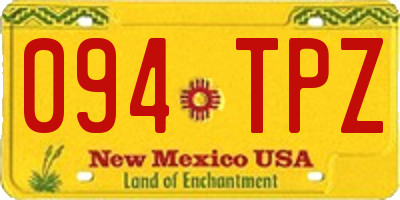 NM license plate 094TPZ