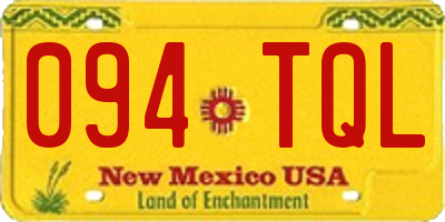 NM license plate 094TQL