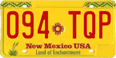 NM license plate 094TQP