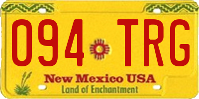 NM license plate 094TRG