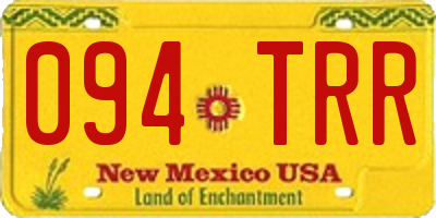 NM license plate 094TRR