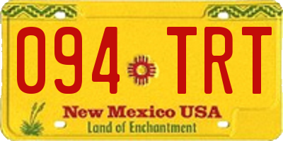 NM license plate 094TRT