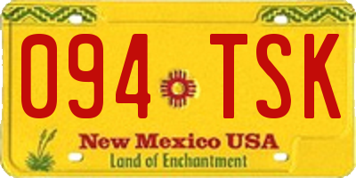 NM license plate 094TSK