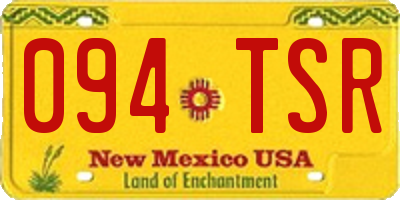 NM license plate 094TSR