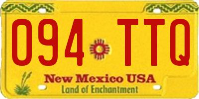 NM license plate 094TTQ