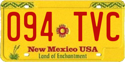 NM license plate 094TVC
