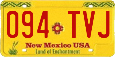 NM license plate 094TVJ
