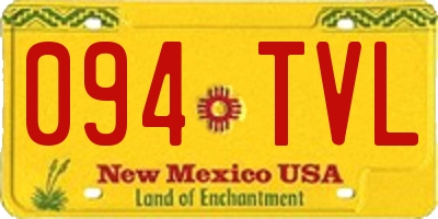 NM license plate 094TVL