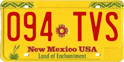 NM license plate 094TVS