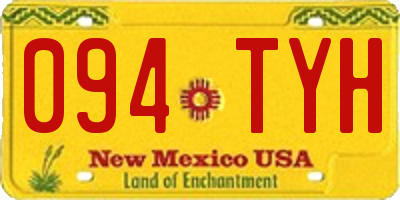 NM license plate 094TYH