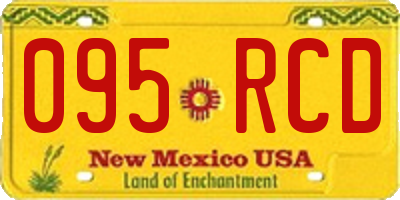 NM license plate 095RCD
