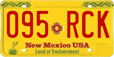 NM license plate 095RCK