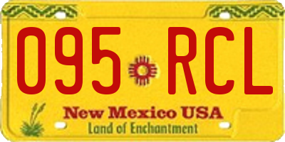 NM license plate 095RCL