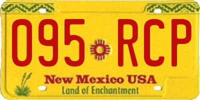NM license plate 095RCP