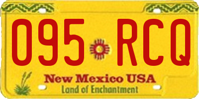 NM license plate 095RCQ