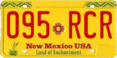 NM license plate 095RCR
