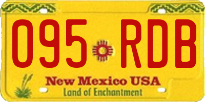 NM license plate 095RDB