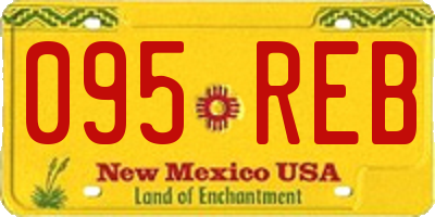 NM license plate 095REB