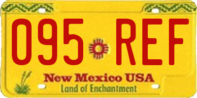 NM license plate 095REF