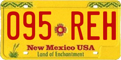 NM license plate 095REH