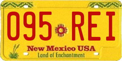 NM license plate 095REI