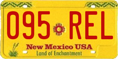 NM license plate 095REL