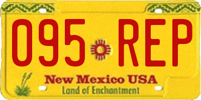 NM license plate 095REP