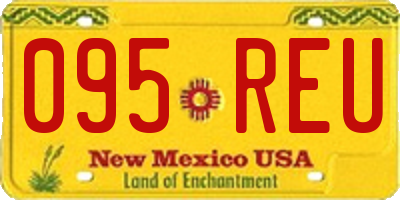 NM license plate 095REU