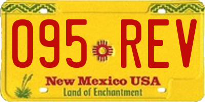 NM license plate 095REV