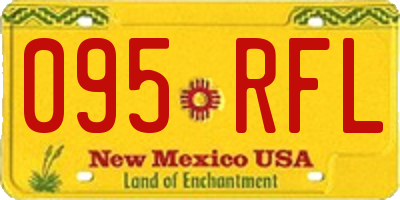 NM license plate 095RFL