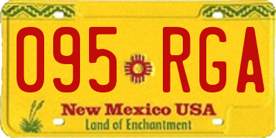 NM license plate 095RGA