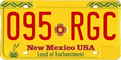 NM license plate 095RGC