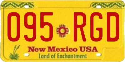 NM license plate 095RGD