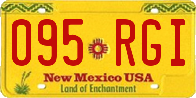 NM license plate 095RGI