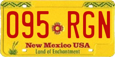 NM license plate 095RGN