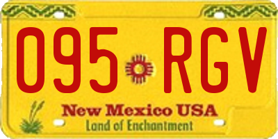 NM license plate 095RGV