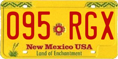 NM license plate 095RGX