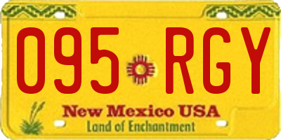 NM license plate 095RGY
