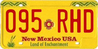 NM license plate 095RHD