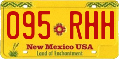 NM license plate 095RHH