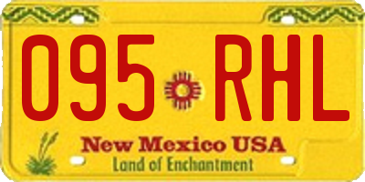NM license plate 095RHL