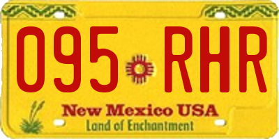 NM license plate 095RHR