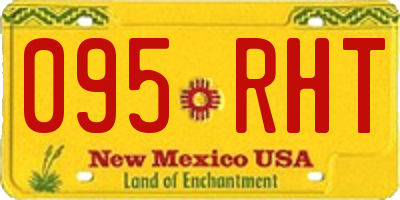 NM license plate 095RHT