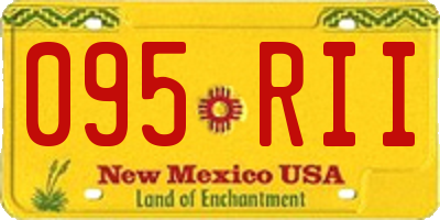 NM license plate 095RII