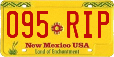 NM license plate 095RIP