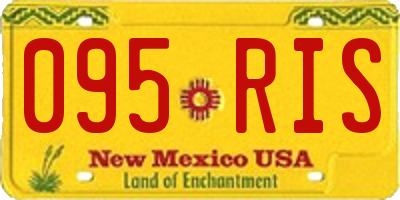 NM license plate 095RIS