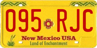 NM license plate 095RJC