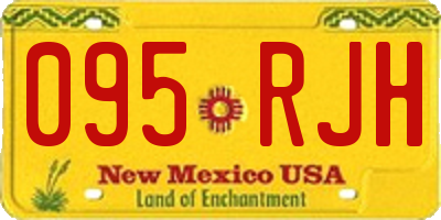 NM license plate 095RJH