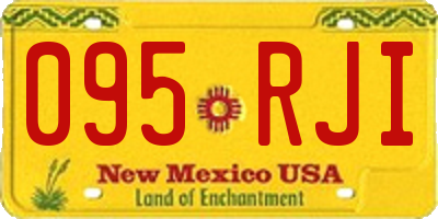 NM license plate 095RJI