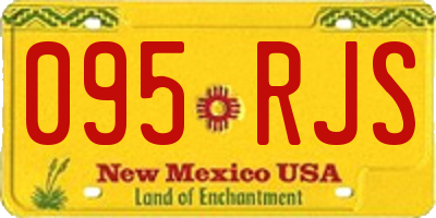 NM license plate 095RJS